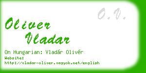oliver vladar business card
